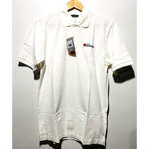 Turbotax Elevate polo shirt workwear white 100% cotton men size S New